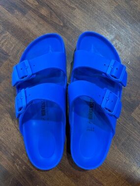 Birkenstock Two-Strap EVA Sandals in Royal Blue
